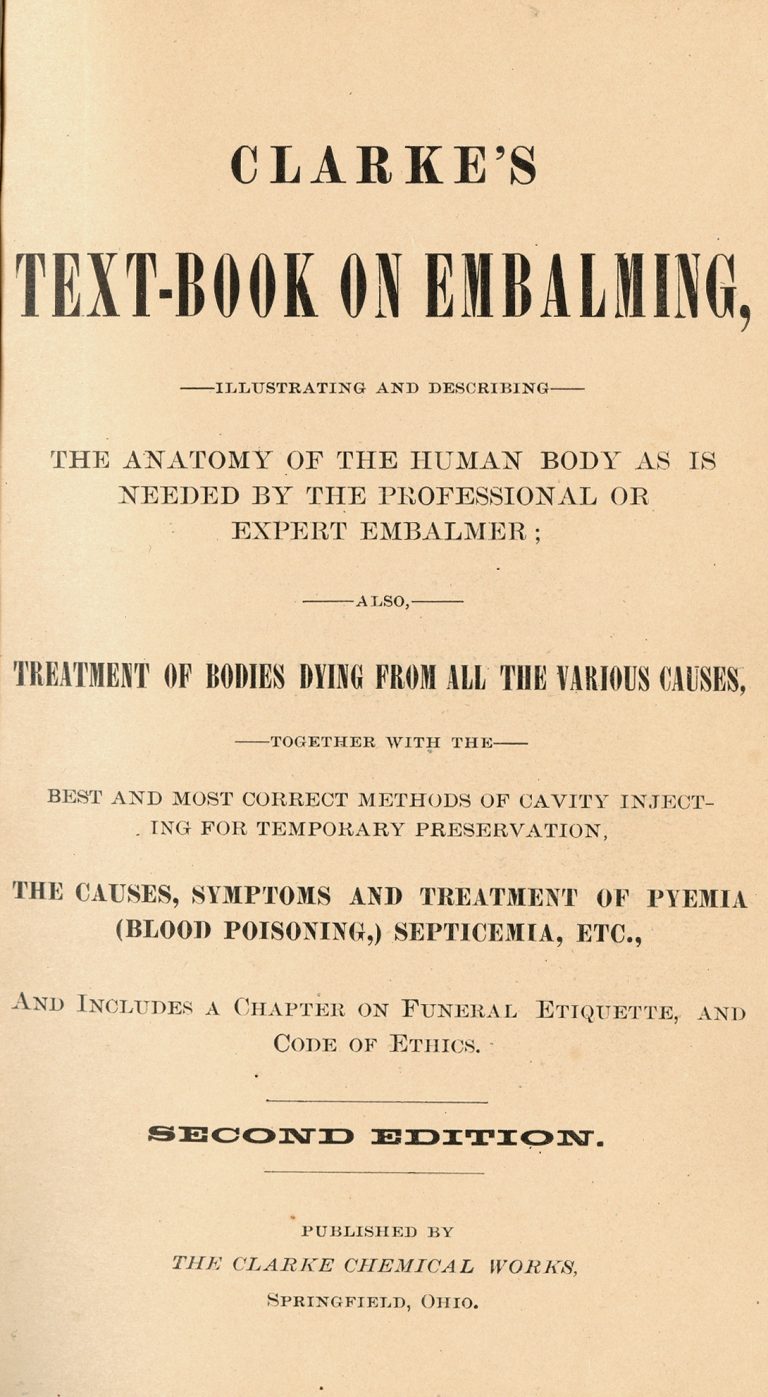 Modern Embalming - UM Clements Library