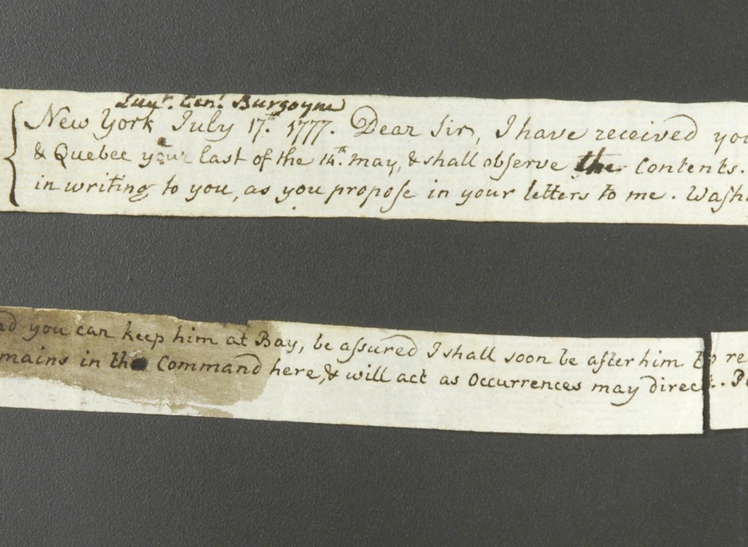 Conservation of the Henry Clinton papers (1736-1850), Volumes 20-22 ...