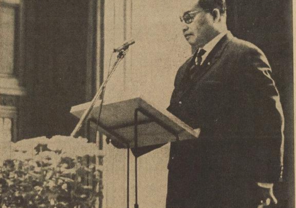 October 20, 1965: Neutralist premier of Laos gives speech