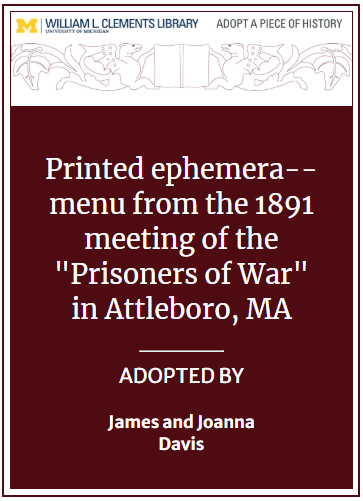 Virtual Bookplate Virtual bookplate for an item adopted by James and Joanna Davis.