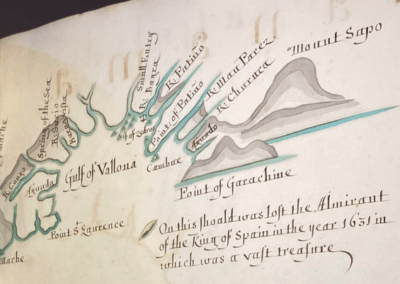 Map detail of Gulf of Vallona
