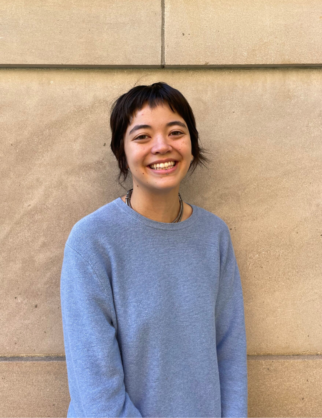 Naomi Yu outside of the Clements Library.