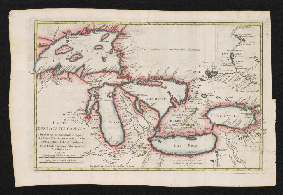 Early map of Michigan.