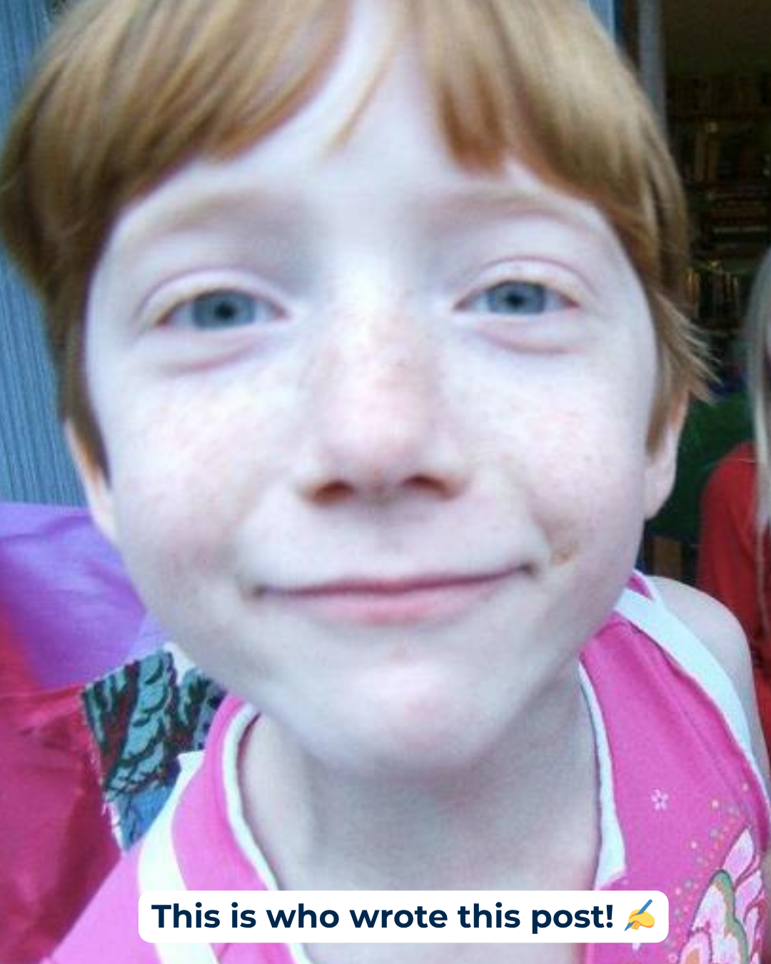 This is who... Isaac "This is who wrote this post!" Photo of a young child.