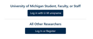 account login page