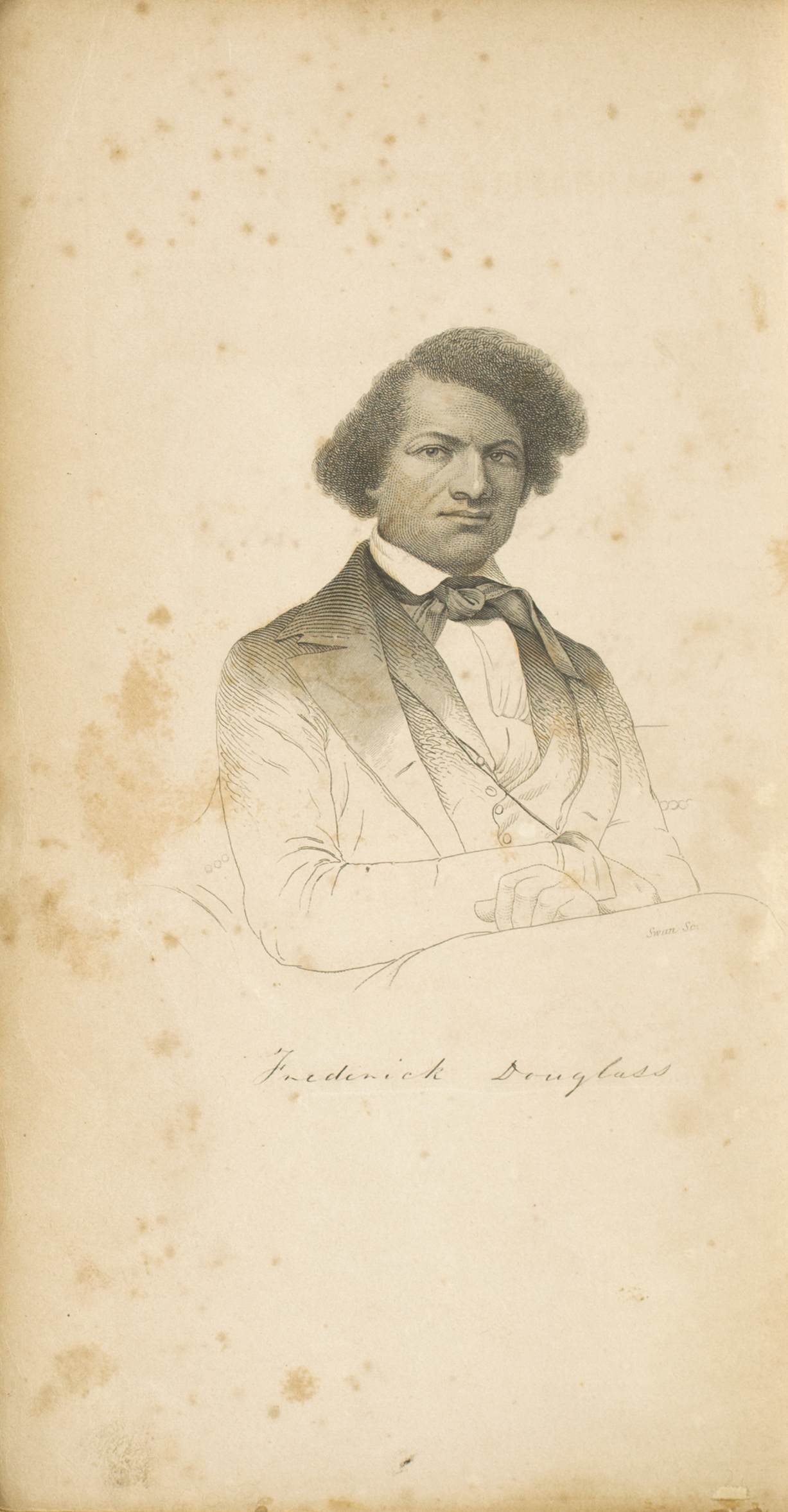 wcl000006 Portrait sketch of Frederick Douglass