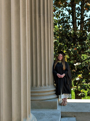 Carly Jensen at her graduation from the University of North Carolina Chapel Hill Carly Jensen at her graduation from the University of North Carolina Chapel Hill