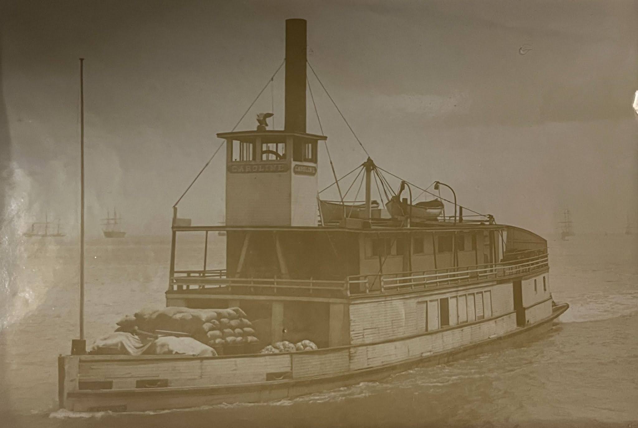 steamer caroline Photograph of the steamer "Caroline."